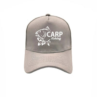 Casquette Poisson Carpe Fishing – Gris et Blanc