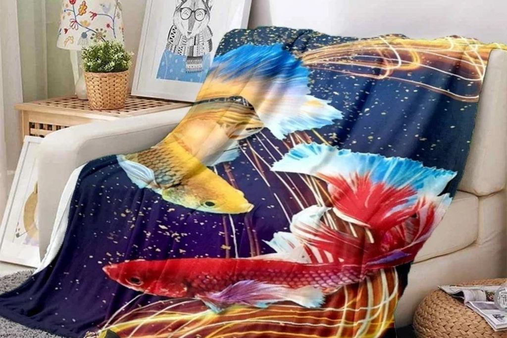 Pourquoi Choisir un Plaid Poisson Combattant pour un Salon Original ?