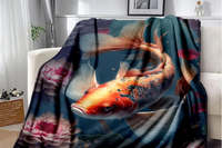 Comment Créer un Coin Douillet avec un Plaid Poisson Koi ?