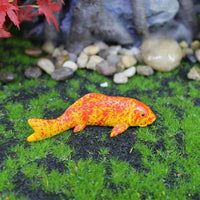Figurine Poisson Koi Jaune et Rouge