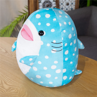 Requin baleine peluche Bleu