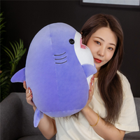 Requin baleine peluche de couleur violet