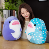 Requin baleine peluche violet et bleu