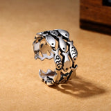 Bague Poissons Triple Ajustable