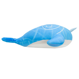 baleine licorne peluche bleue