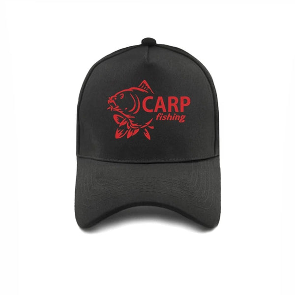 Casquette Poisson Carpe Fishing – Noir et Rouge