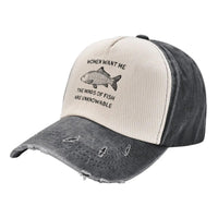 Casquette Poisson Carpe Vintage – Gris Foncé