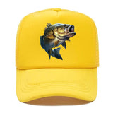 Casquette Poisson Largemouth Bass enfant – Jaune