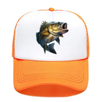 Casquette Poisson Largemouth Bass enfant – Orange et Blanc