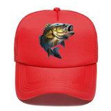 Casquette Poisson Largemouth Bass enfant – Rouge