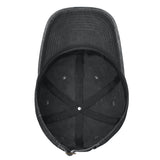 Vue intérieure de la Casquette Poisson Red Snapper – Noir Délavé, soulignant la structure et les œillets de ventilation