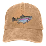 Casquette Poisson Truite Arc-en-ciel – Beige Délavé