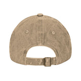 Vue arrière de la Casquette Poisson Truite Arc-en-ciel "Fish Want Me" – Beige Délavé, montrant la boucle de réglage