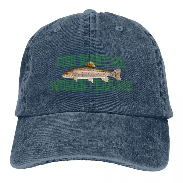 Casquette Poisson Truite Arc-en-ciel 