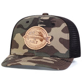 Casquette Poisson Truite Hyner Mountain – Camouflage et Noir