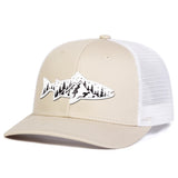 Casquette Poisson Truite Montagne – Beige et Blanc