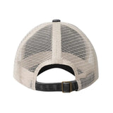 Vue arrière de la Casquette Poisson Truite Mouchetée – Gris Anthracite et Beige, montrant la maille beige et la boucle de réglage