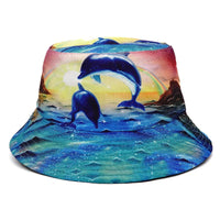 Chapeau Bob Motif Dauphins