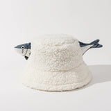 Chapeau Bob Poisson Sherpa Blanc