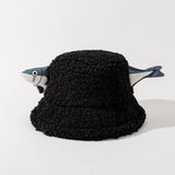 Chapeau Bob Poisson Sherpa Noir