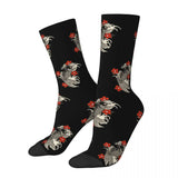 Chaussettes Poisson Koi Noir et Rouge