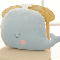 doudou baleine plat