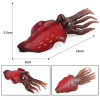 figurine calmar rouge tentacules