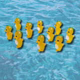figurine hippocampe jaune lot de 10
