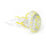 figurine méduse jaune transparente