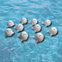 figurine phoque blanc résine lot de 10