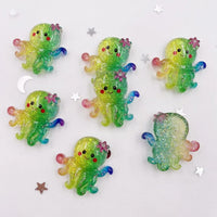 figurine pieuvre arc en ciel