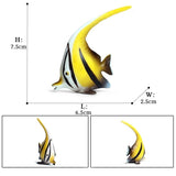 figurine poisson ange jaune