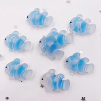 figurine poisson clown bleu en résine lot de 10
