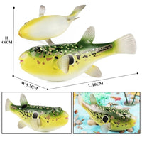 figurine poisson globe vert