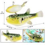 figurine poisson globe vert