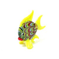 figurine poisson jaune et rouge fantaisie profil