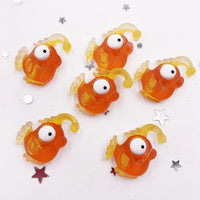 figurine poisson lanterne orange lot de 10