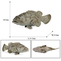 figurine poisson mérou tacheté