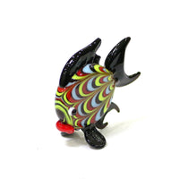Figurine Poisson Noir Fantaisie en Verre