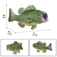 figurine poisson perche verte