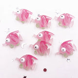 figurine poisson rose en résine lot de 10