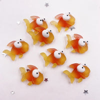 figurine poisson rouge en résine lot de 10
