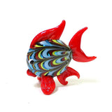 figurine poisson rouge fantaisie en verre