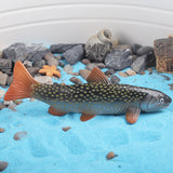figurine poisson saumon tacheté décoration aquarium