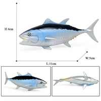 figurine poisson thon bleu