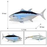 figurine poisson thon bleu