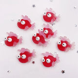 figurine poisson tropique rouge lot de 10