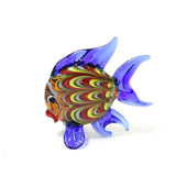 figurine poisson violet fantaisie en verre