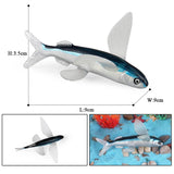 figurine poisson volant bleu