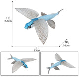 figurine poisson volant exocet bleu